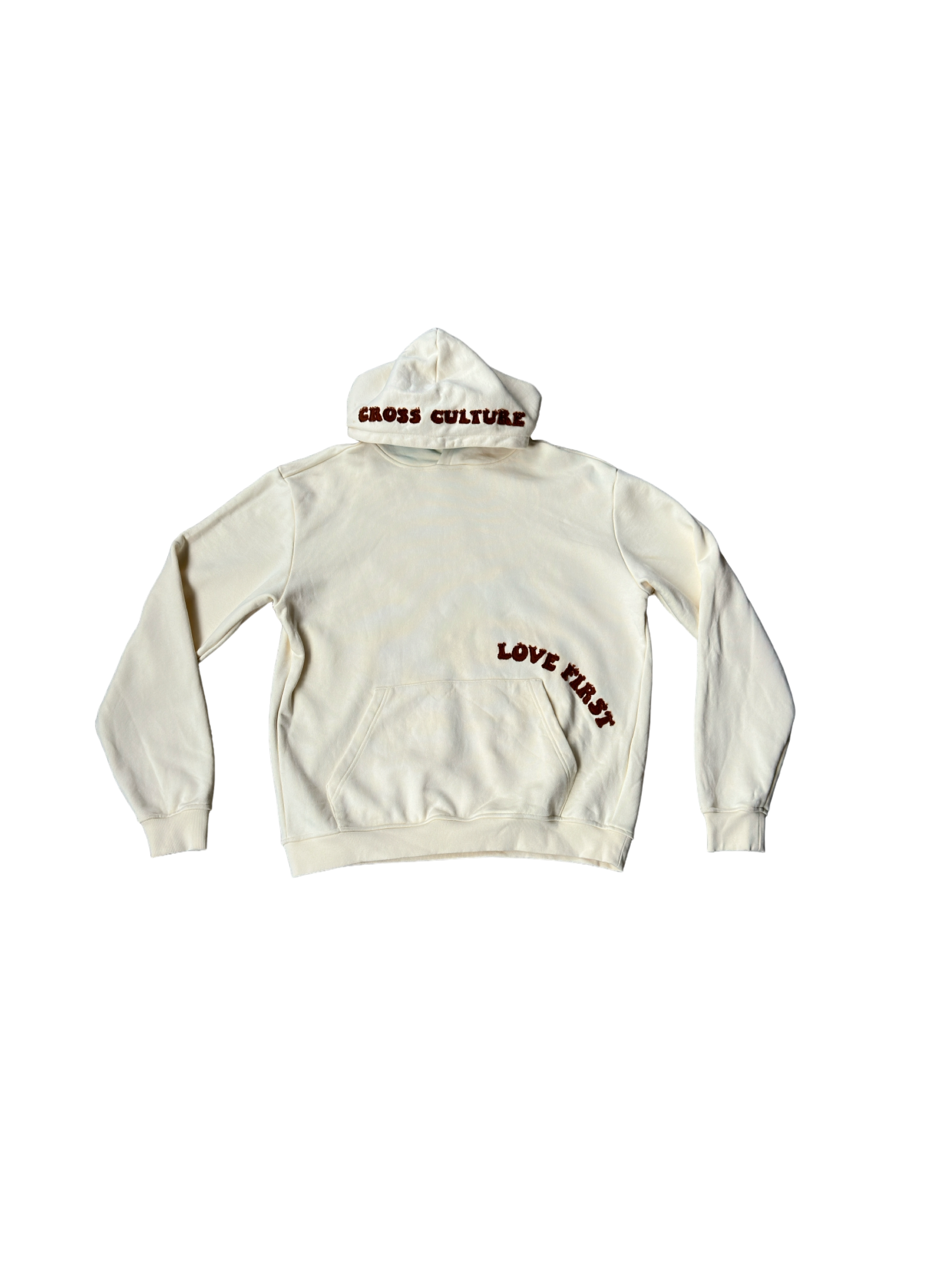 Love First Cream Hoodie