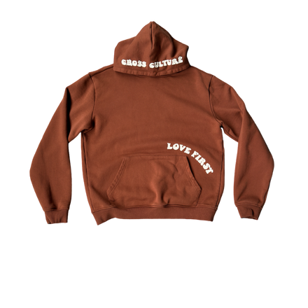 Love First Brown Hoodie